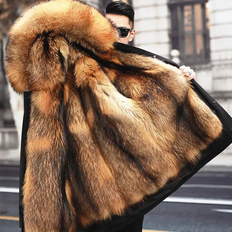 Parka d’hiver doublée longue pour homme, chaude, épaisse, avec capuche, noir, marron, gris, imperméable et respirante, veste d’extérieur | Sulvida