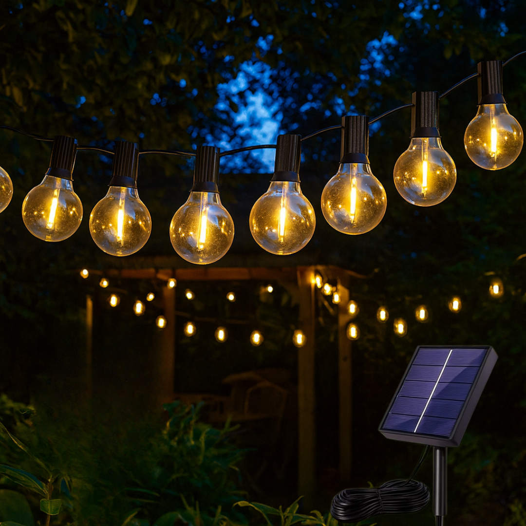 USB-tuinslinger 5 of 10 meter warm wit 20-40 LED's waterdicht IP65 terras buitenverlichting lichtsnoer | Sulvida
