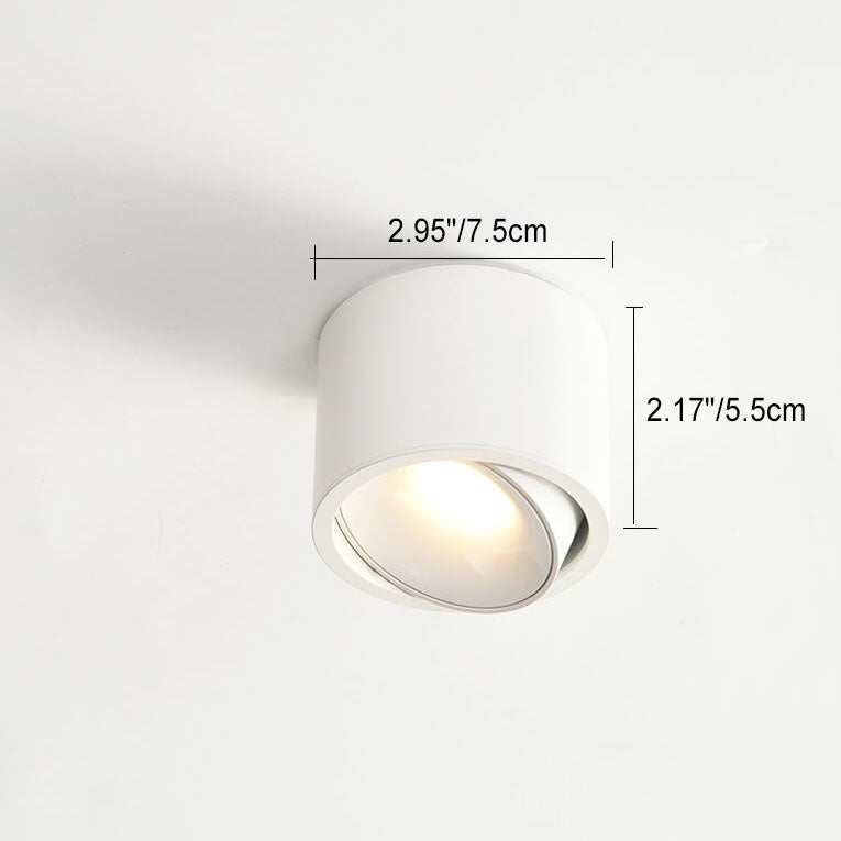 Instelbare plafondspot aluminium rond LED inbouwlamp woonkamer wit zwart wandspot modern plafondverlichting | Sulvida