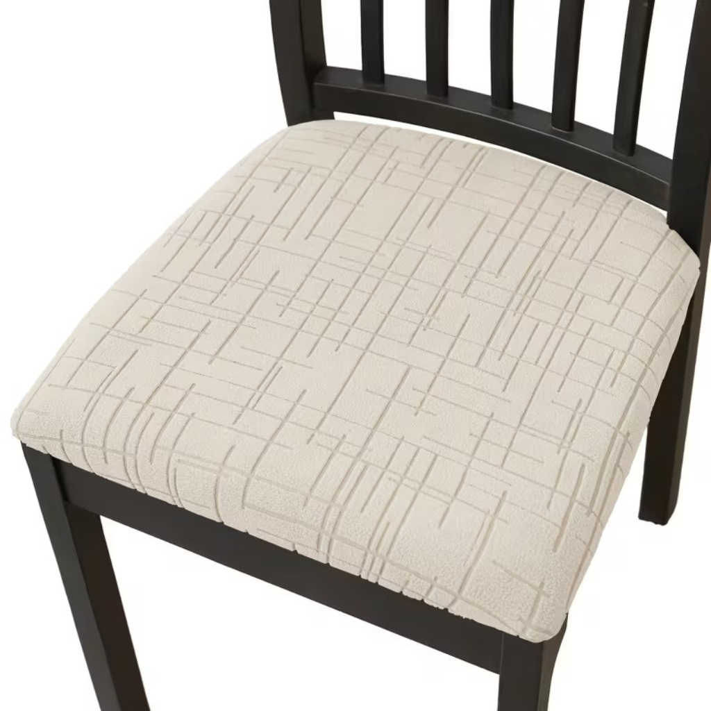 Housses de chaise extensibles pour protection de chaises de salle à manger, souples et confortables, en beige, kaki, gris, noir et vert | Sulvida