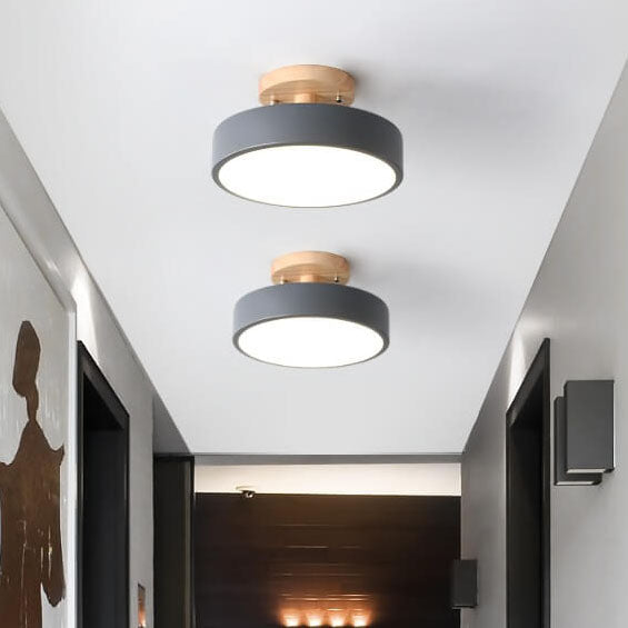 Plafondlamp Hout LED Rond Modern Design Eetkamer Slaapkamer Gang Warm Wit Neutraal Koel Dimbaar Woonkamer | Sulvida