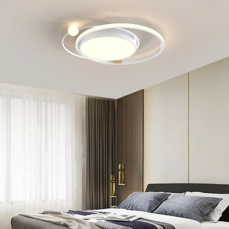 Ronde LED Plafondlamp Scandinavisch Minimalistisch Design Ø50-61cm Sfeervol Licht Woonkamer Slaapkamer Keuken | Sulvida