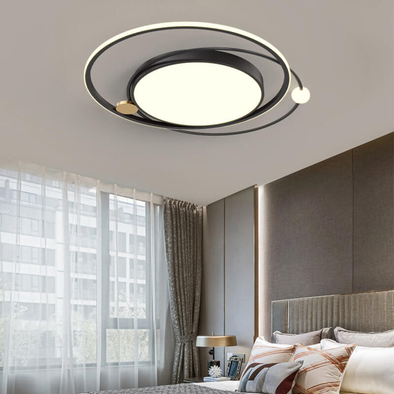 Ronde LED Plafondlamp Scandinavisch Minimalistisch Design Ø50-61cm Sfeervol Licht Woonkamer Slaapkamer Keuken | Sulvida