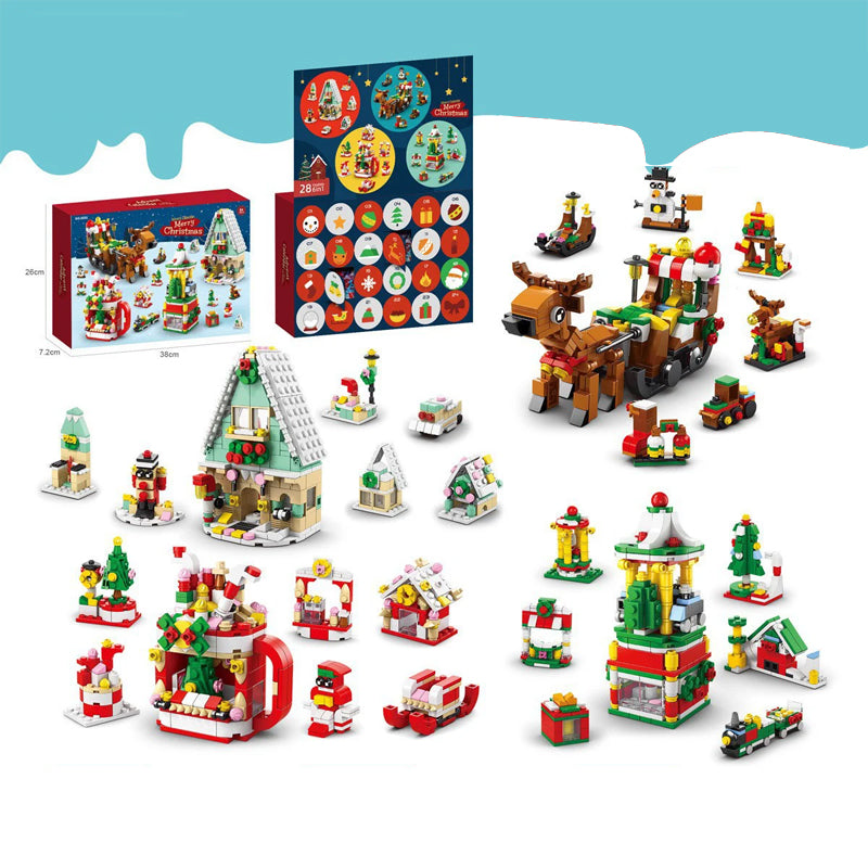 Adventskalender Bouwstenen Kerstset 24 Dagen Speelgoed Creatief Constructie Puzzel Kerst December Kinderen | Sulvida