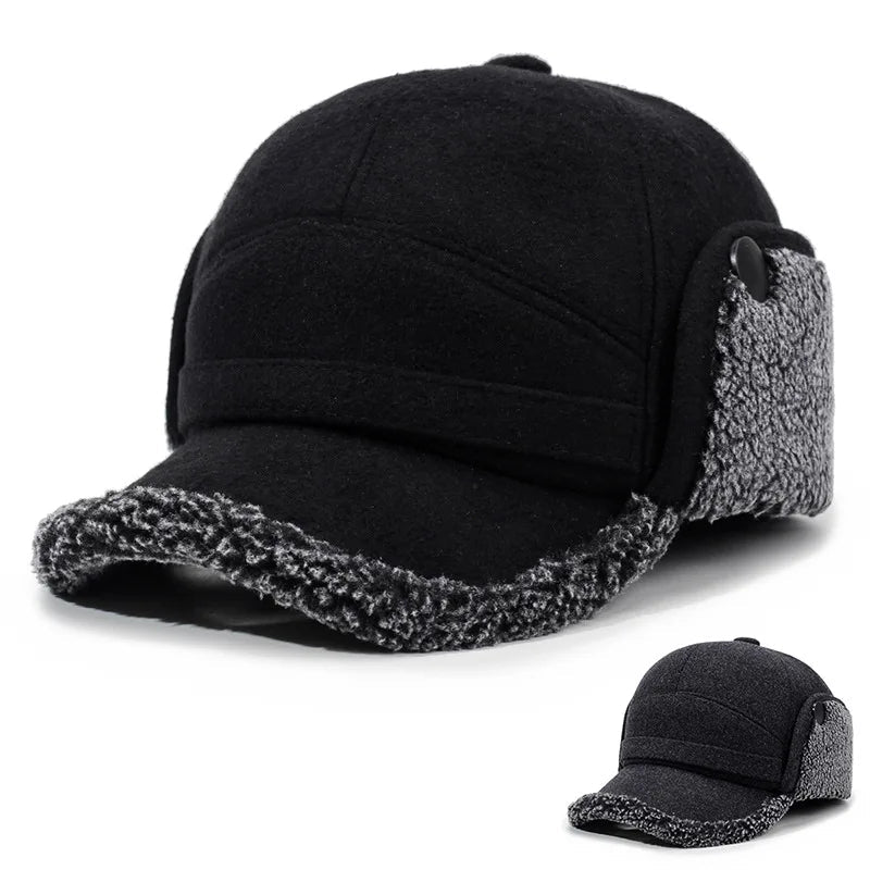 Baseballcap met Fleece Oorflappen voor de Winter – Warme Sportieve Pet met Nekflap en Verstelbare Sluiting | Sulvida