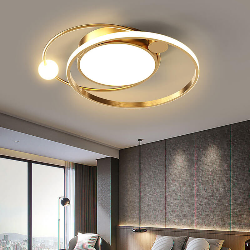 Ronde LED Plafondlamp Scandinavisch Minimalistisch Design Ø50-61cm Sfeervol Licht Woonkamer Slaapkamer Keuken | Sulvida