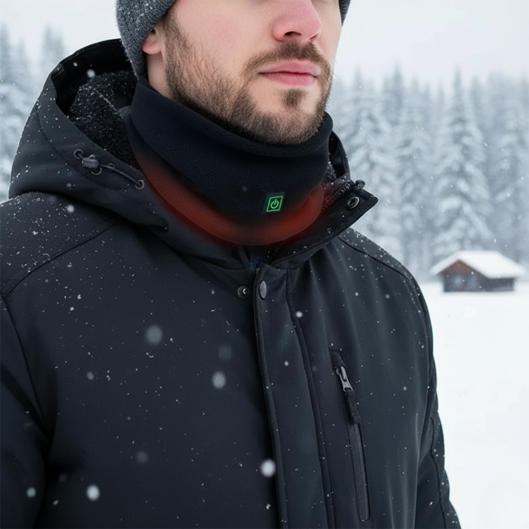 Verwarmbare Neksjaal USB-C met 3 Temperatuurstanden Polarfleece Nekwarmer voor Optimale Hals en Nek Verwarming | Sulvida