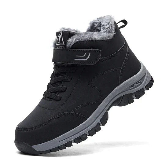 Ergonomische Winterlaarzen Uniseks Zwart Rood Grijs - Waterafstotend Pijnverlichting Verwarmend tot -25°C - Comfortabele Wandelschoenen Dames Heren | Sulvida