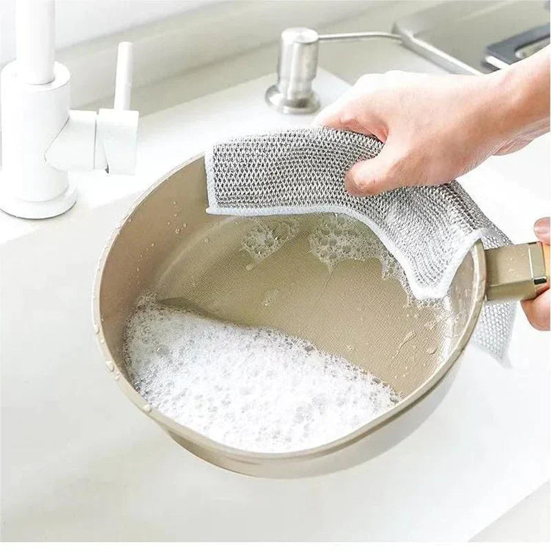 Krasvrije Vaatdoeken Set van 10 Stuks voor Afwassen Schoonmaken Herbruikbaar Mesh Vaatdoek Keuken Afwasdoekjes | Sulvida