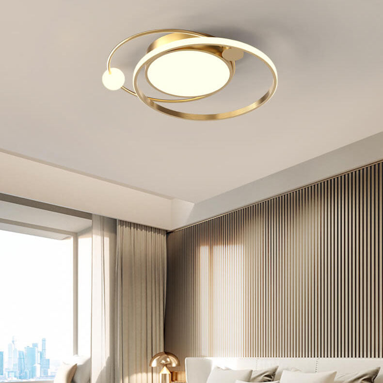 Ronde LED Plafondlamp Scandinavisch Minimalistisch Design Ø50-61cm Sfeervol Licht Woonkamer Slaapkamer Keuken | Sulvida