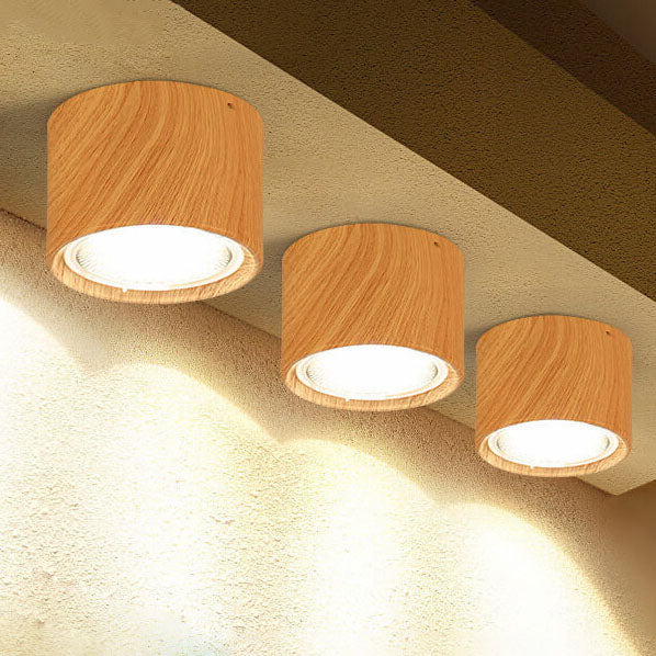 LED Plafondspot Cilinder Verstelbaar Mat Zwart Wit Houtkleur Modern Richtbaar Opbouwspot Binnen Licht | Sulvida