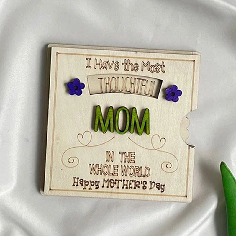 Draaibare Wenskaart 3D Moederdag Hart Decoratieve Kaart Gekoesterd Aandenken Cadeauidee Speciaal Cadeau | Sulvida