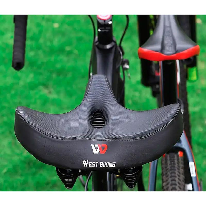 Ergonomisch Fietszadel Breed Ademend Gel Comfort Fiets Zitcomfort Zadel Zitkussen Fietsen Zithouding | Sulvida