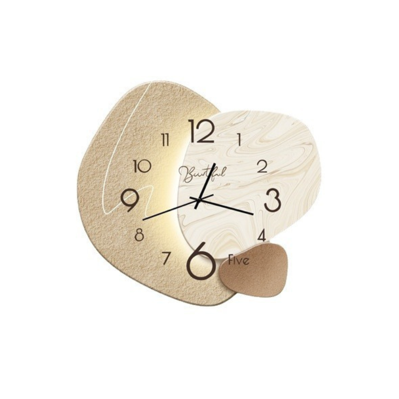 Wandklok Modern Minimalistisch Design Stil Uurwerk Zwart Wit Grijs Woonkamer Kantoor Decoratie Klein Groot | Sulvida