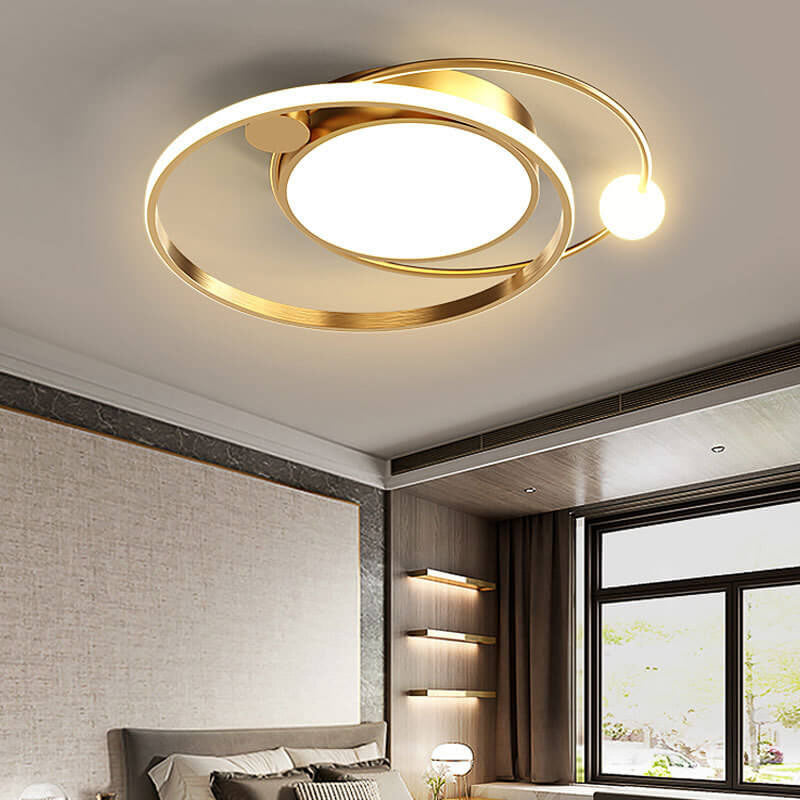 Ronde LED Plafondlamp Scandinavisch Minimalistisch Design Ø50-61cm Sfeervol Licht Woonkamer Slaapkamer Keuken | Sulvida