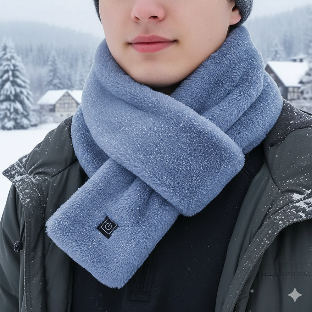 Verwarmde Halsdoek met USB-C Aansluiting 3 Temperatuurstanden Unisex Nekwarmer Sjaal voor Herfst Winter | Sulvida