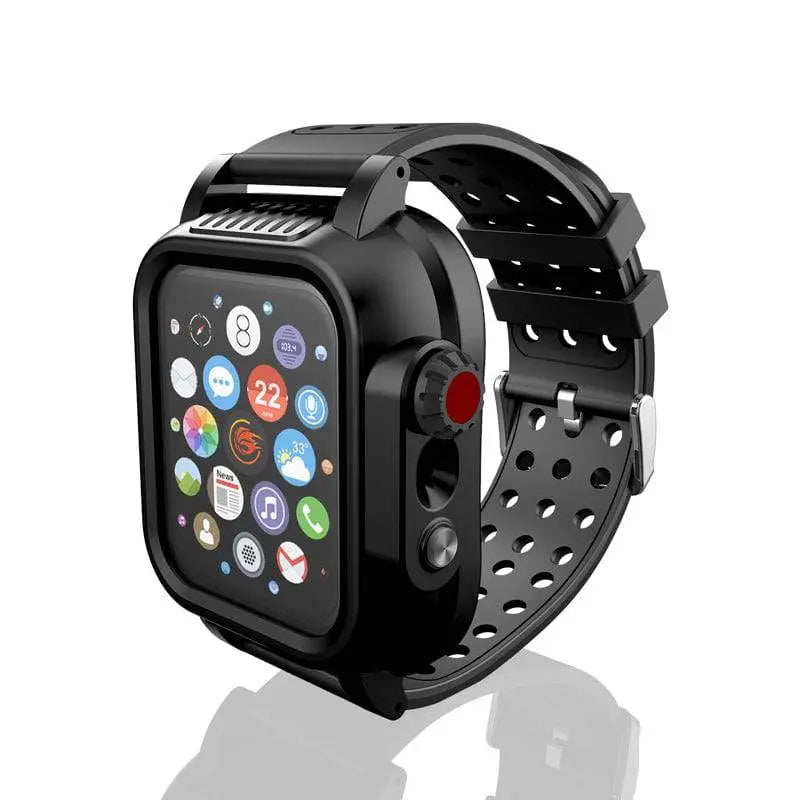Bracelet de montre avec coque de protection pour Apple Watch Series 4 5 6 SE – Ensemble de protection assorti 44mm 42mm, accessoire | Sulvida