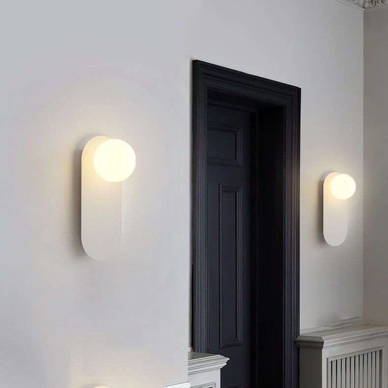 Glazen Wandlamp met Ringvormige Basis Minimalistisch Design voor Gang Woonkamer Slaapkamer Hal Verlichting | Sulvida