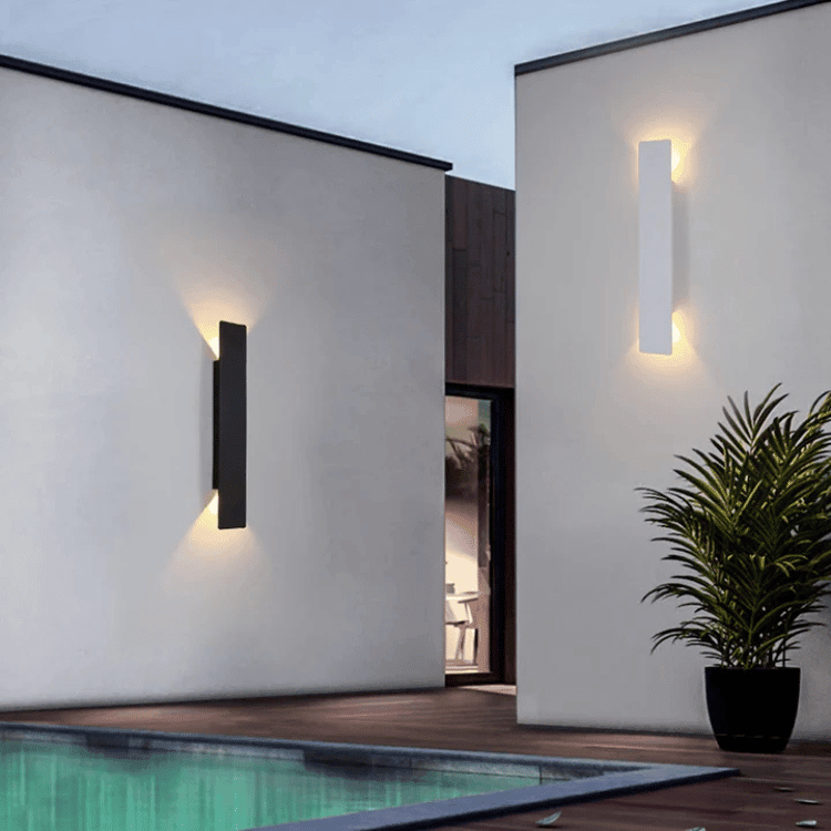 LED Wandlamp Waterdicht Aluminium Zwart Wit Buitenverlichting IP65 Modern Tuinlamp Design Gevel Buiten | Sulvida