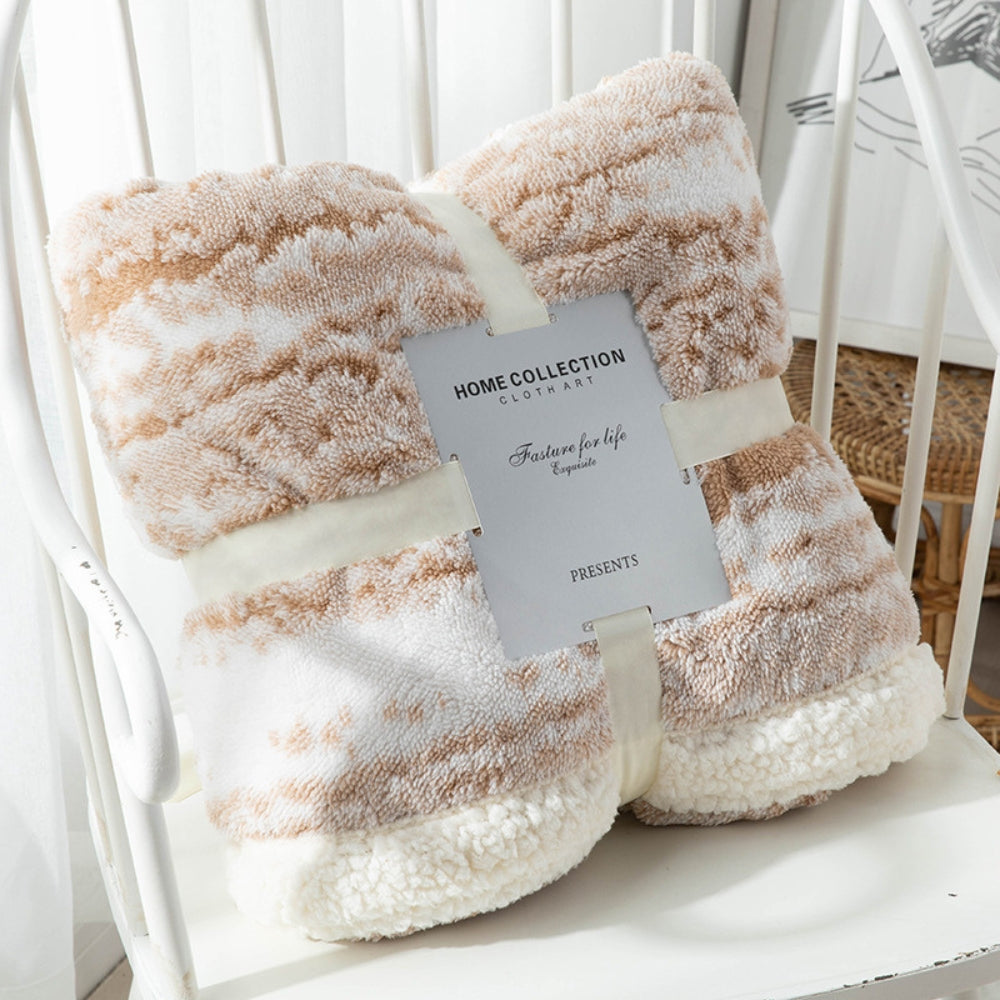 Dubbelzijdige Woonplaid Fluweel en Sherpa - Zacht & Warm Dekkleed - Decoratief Textiel voor Bed en Bank | Sulvida