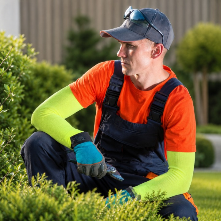 Manchette de protection à fermeture autoagrippante 40 cm - manchettes résistantes aux coupures pour le jardinage, l’atelier et la taille des rosiers en toute sécurité - Sulvida