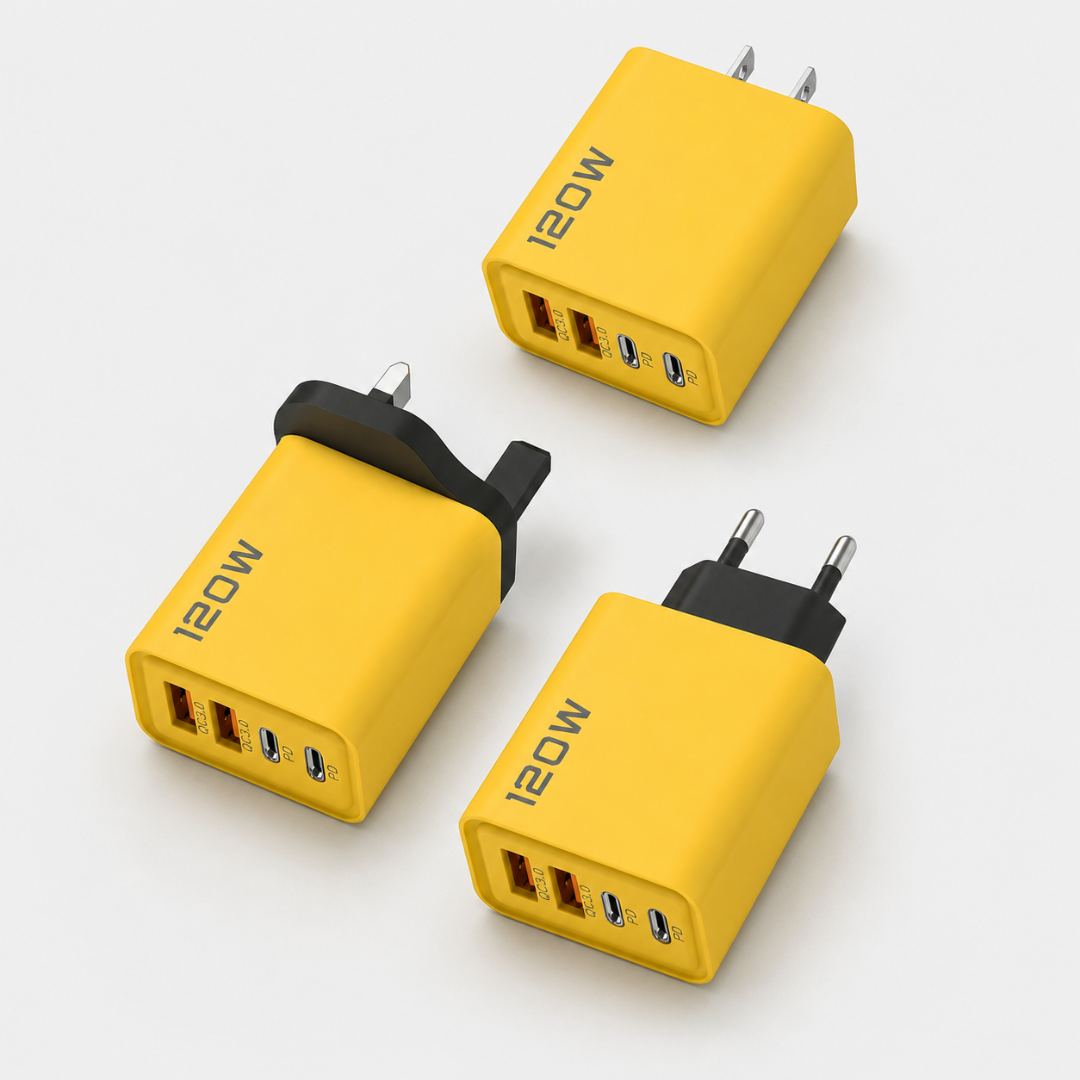 Compact GaN Wandlader 65W Snellader Telefoon Laptop Dual-Port USB-C USB-A Veilig Reislader Overbelastingsbeveiliging | Sulvida