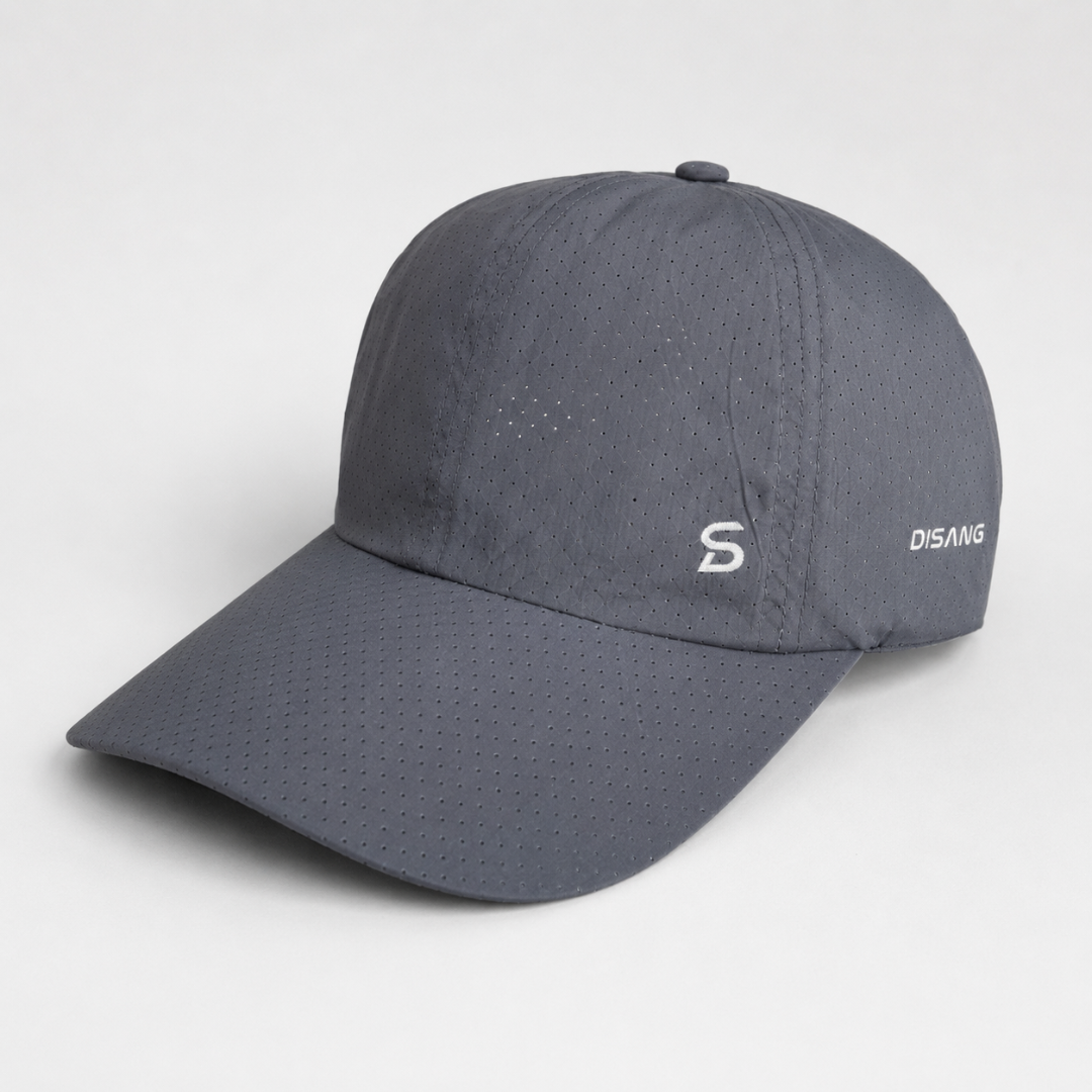 Geperforeerde Baseball Cap Lichtgewicht Ventilerend voor Actief Gebruik Sport en Outdoor Zwart Grijs Wit | Sulvida