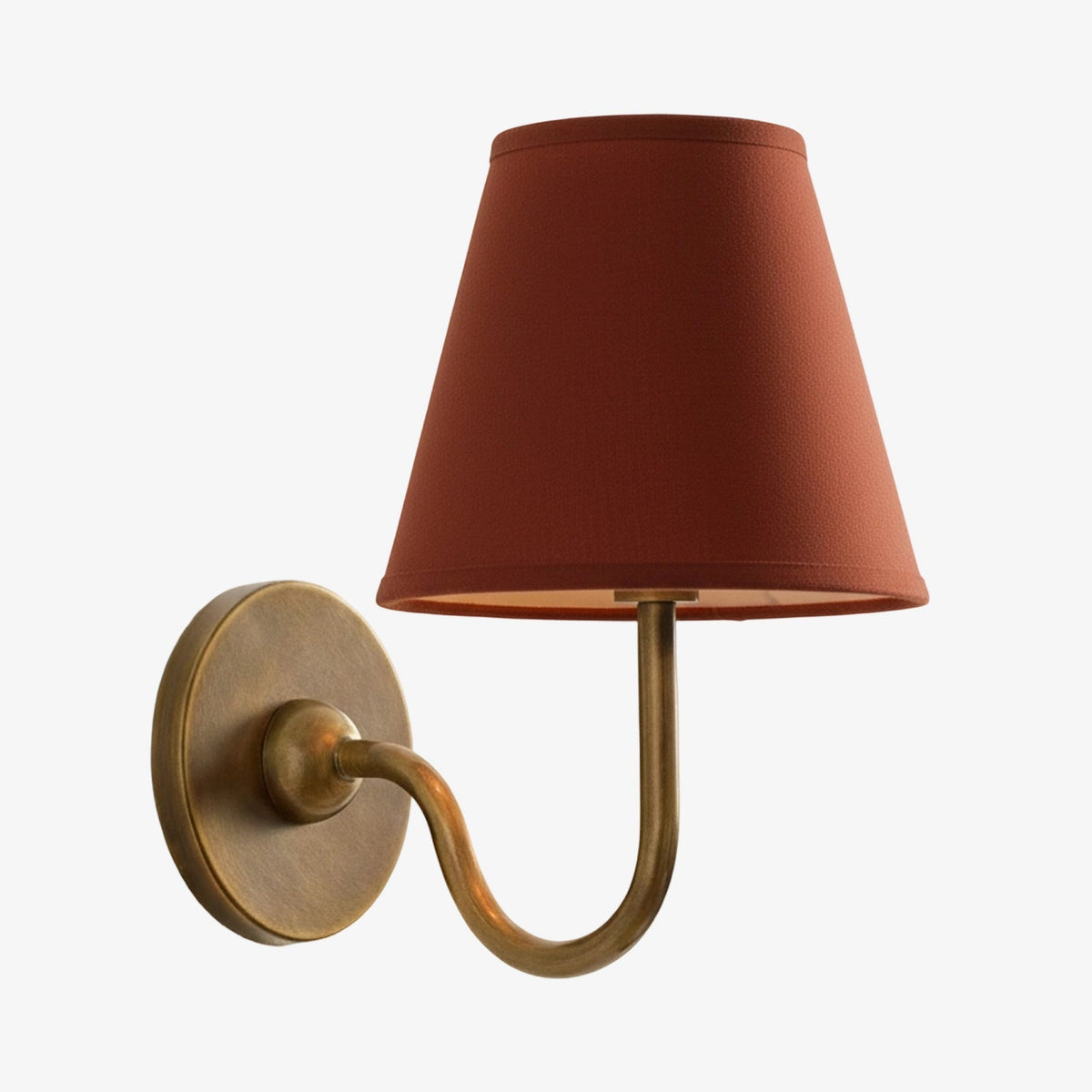Wandlamp Linnen Kap Messing Armatuur Plissé of Glad Stof E12 Fitting Hardwired Decoratieve Verlichting | Sulvida