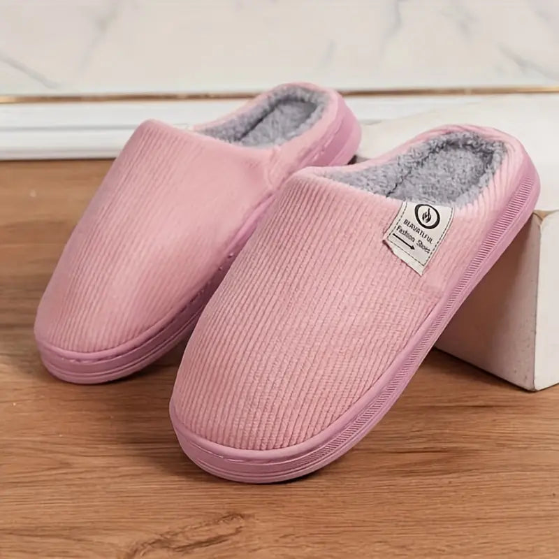 Zachte Pantoffels Roze Winter Huisslippers Pluche Binnenschoen Warm Behaaglijk Antislip Comfortabel Dames | Sulvida