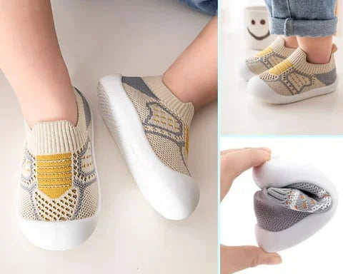 Antislip babyslofjes met zachte zool babyschoentjes sokjes loopsteun grip voor baby's peuters 6-36 maanden | Sulvida