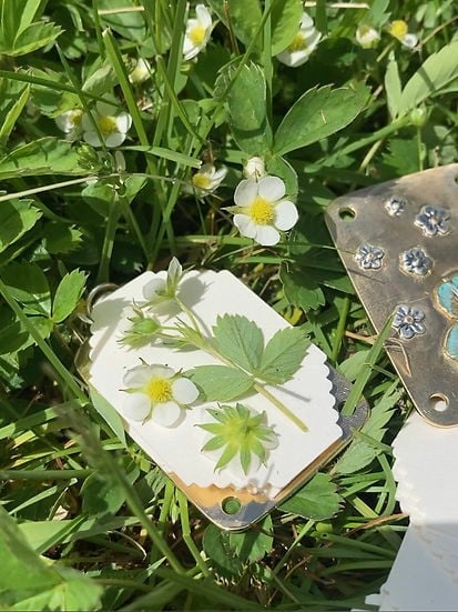 Petite presse à fleurs de poche faite à la main, herbier botanique souvenir pour sécher des fleurs sauvages, cadeau créatif | Sulvida