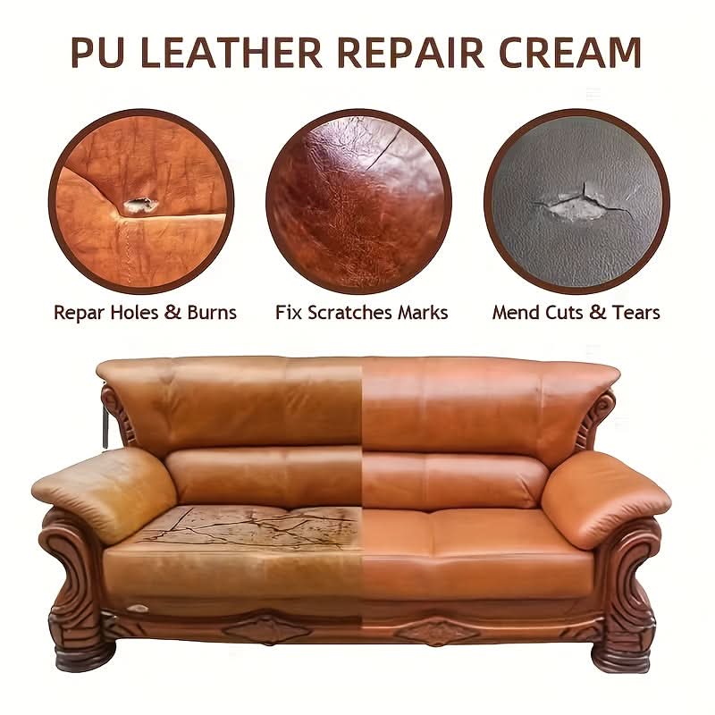 Kit de réparation du cuir pour meubles et sièges de voiture avec outils professionnels pour une restauration et une rénovation durables | Sulvida