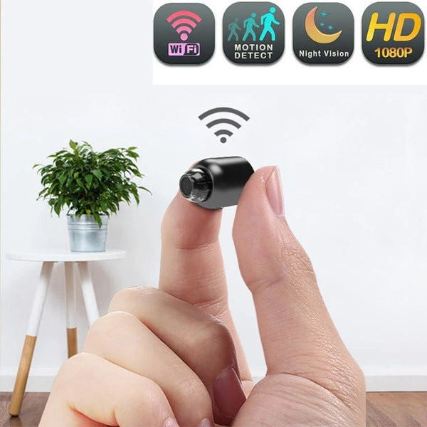 Mini Beveiligingscamera 1080P Full HD met Nachtzicht Bewegingsdetectie en Opname voor Thuis Kantoor en Bewaking | Sulvida