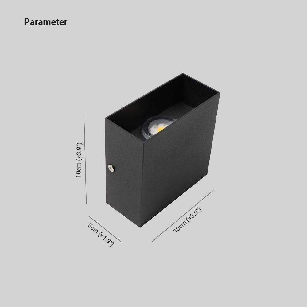 Vierkante LED Wandlamp Verstelbaar Binnen Buiten Modern Design Waterdicht IP65 Metaal Zwart Wit Grijs | Sulvida