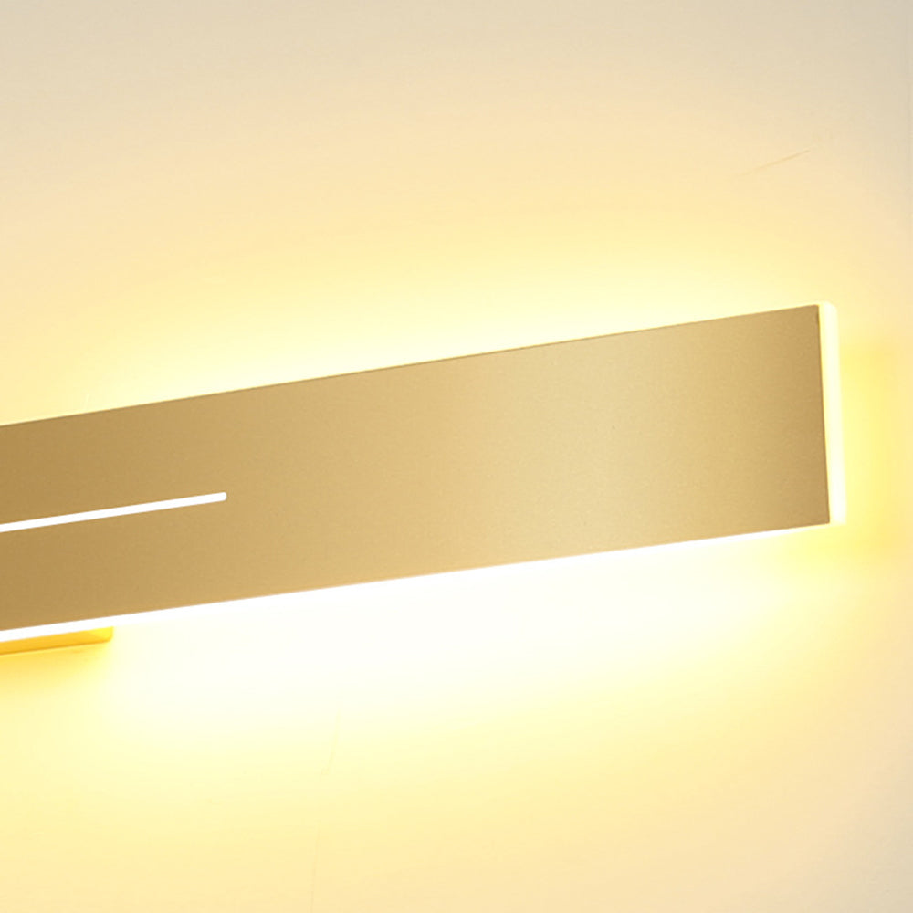 LED Wandlamp Modern Lineair Design Zwart Goud Acryl Metaal Slaapkamer Woonkamer Dimbaar 60-200cm Elegant | Sulvida