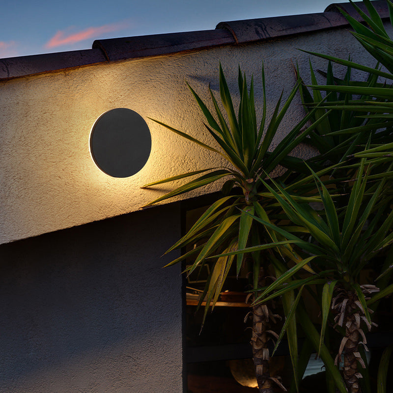 Minimalistische LED Wandlamp Metaal Buiten Binnen Wit Zwart Rond Vierkant Tuin Hal Verlichting Modern Design | Sulvida
