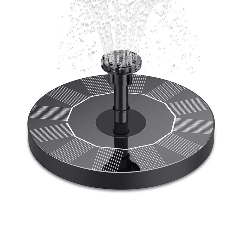 Pompe de fontaine solaire pour bassin, abreuvoir à oiseaux et jardin – fontaine flottante à énergie solaire avec 6 embouts de pulvérisation réglables pour décorer le jardin | Sulvida