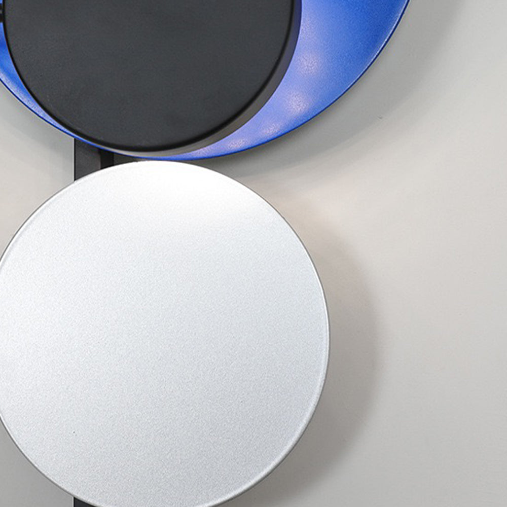 Metalen Wandlamp met Verstelbare Lichtschijf Roze Rood Blauw Groen voor Studio Slaapkamer Woonkamer Hal | Sulvida