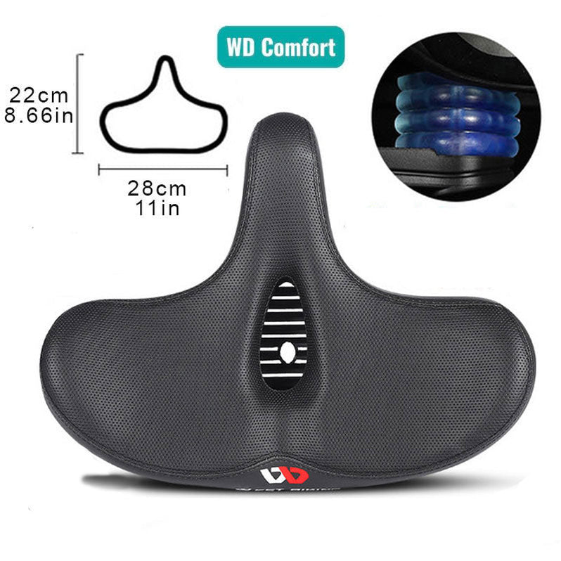 Ergonomisch Fietszadel Breed Ademend Gel Comfort Fiets Zitcomfort Zadel Zitkussen Fietsen Zithouding | Sulvida