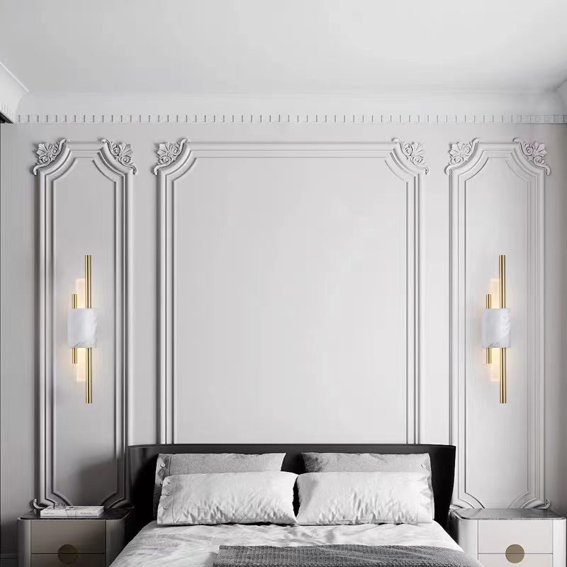 Wandlamp LED Marmer Metaal Goud Zwart Groen Slaapkamer Woonkamer Modern Interieur Sfeerverlichting Design | Sulvida