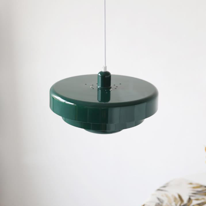 Metalen hanglamp meerlaags rond vintage design oranje groen wit voor woonkamer eetkamer hal slaapkamer | Sulvida