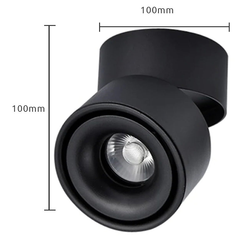 Ronde LED Inbouwspot Metaal Zwart Wit Plafondspot Moderne Verlichting Woonkamer Hal Slaapkamer Keuken | Sulvida