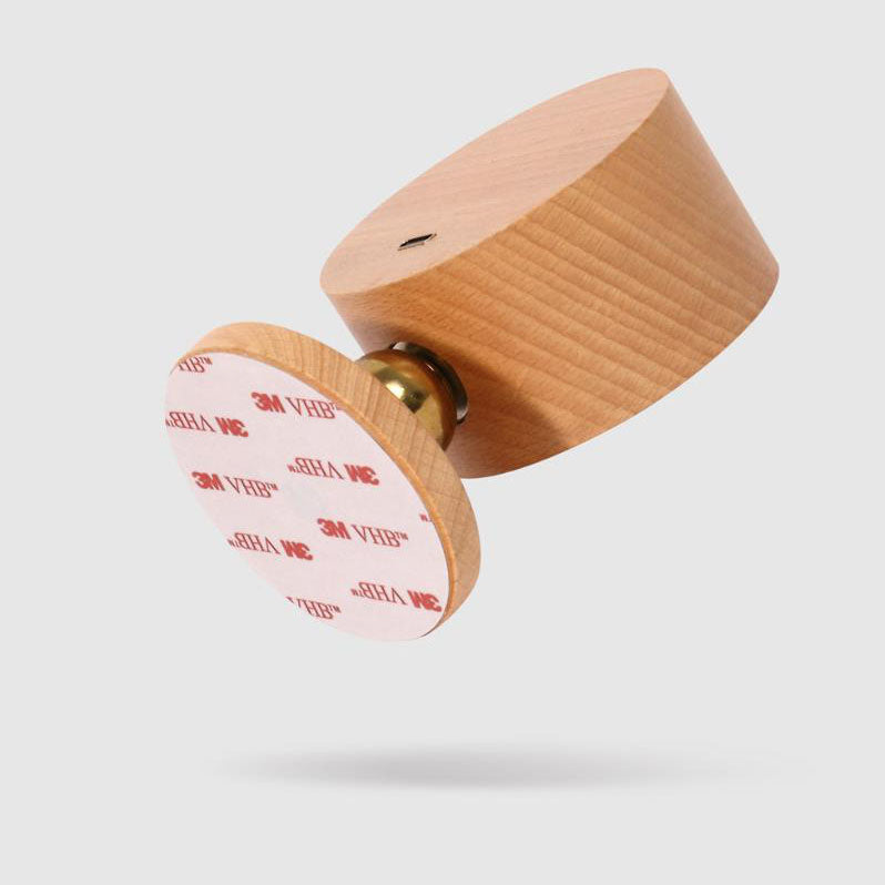 Houten wandlamp USB oplaadbaar magnetisch touchbediening dimbaar LED nachtlampje modern sfeervol design | Sulvida