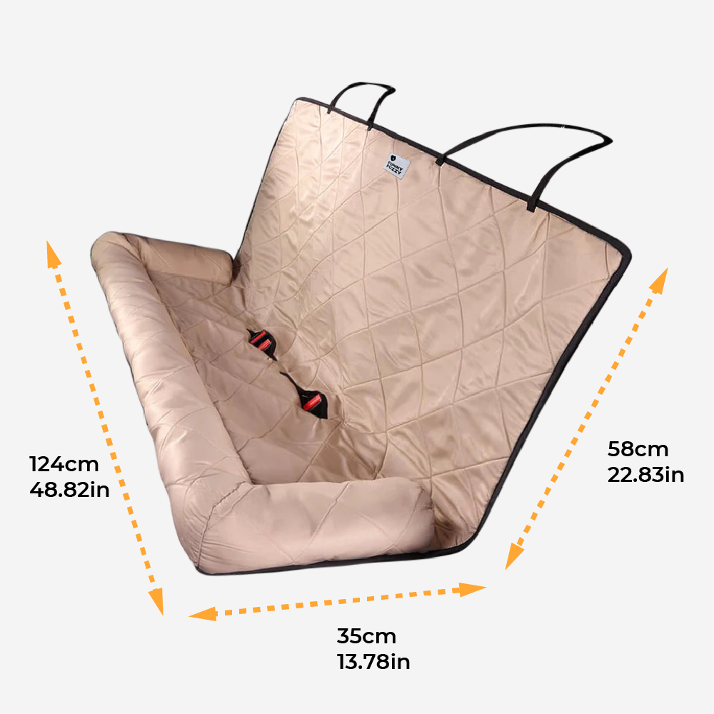 Autostoelhoes Hond Waterbestendig Polyester Grijs Bruin Blauw Bescherming Achterbank Auto Reizen Comfort Dieren | Sulvida