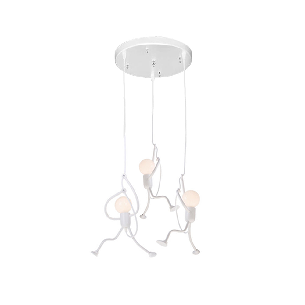 Hanglamp Figuur Metaal Zwart Wit LED E27 Woonkamer Eetkamer Slaapkamer Modern Design Plafondverlichting | Sulvida
