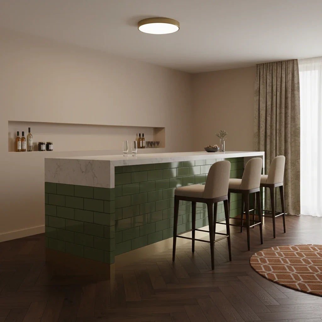 Ronde Plafondlamp IJzer Acryl LED Verlichting Modern Design Woonkamer Slaapkamer Eetkamer Hal Dimbaar | Sulvida