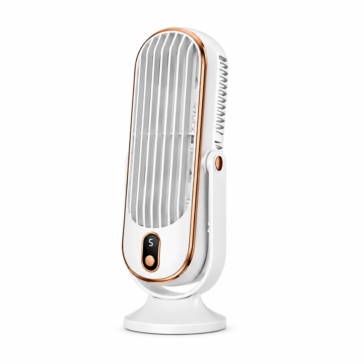 Torenventilator met dubbele motor en 720° rotatie | Compacte USB ventilator voor bureau en slaapkamer | Sulvida