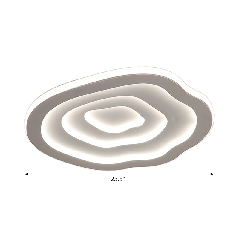 LED Plafondlamp Ripple 40-50-60 cm Wit Modern Acryl Flushmount Dimbaar Woonkamer Slaapkamer Hal Verlichting | Sulvida