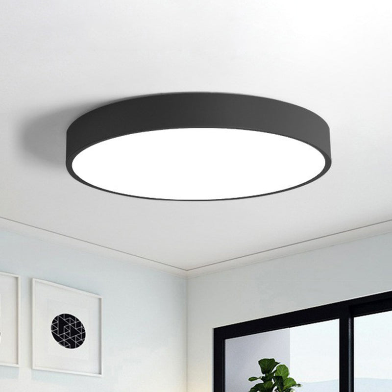 Ronde LED Plafondlamp Scandinavisch Design Ultradun Metaal Slaapkamer Woonkamer Hal Eetkamer Dimbaar | Sulvida