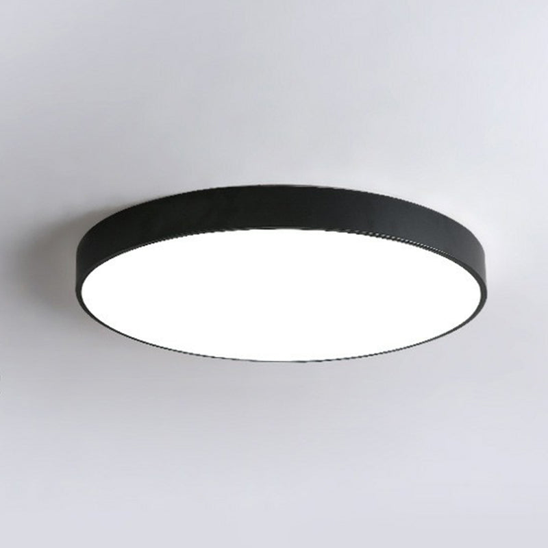 Ronde LED Plafondlamp Scandinavisch Design Ultradun Metaal Slaapkamer Woonkamer Hal Eetkamer Dimbaar | Sulvida